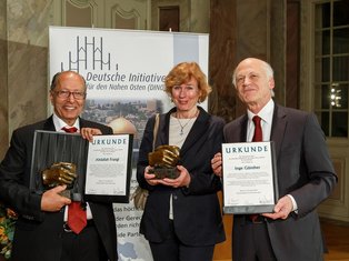 Abdallah Frangi, Inge Günther, Prof. Jürgen Bremer 